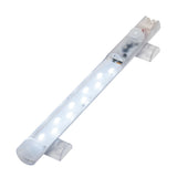 T8 LED tube light on a white background