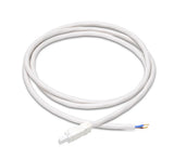 White cable with connectors on a white background