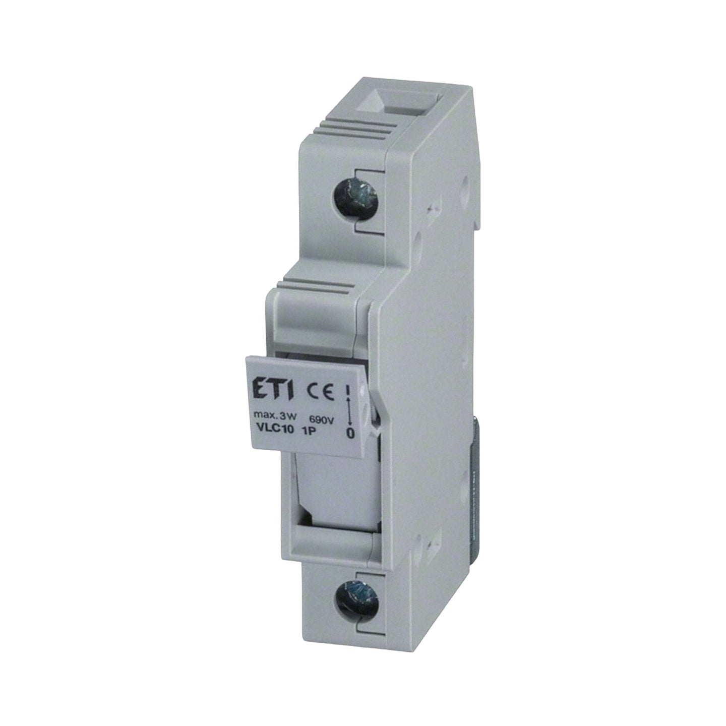 Electrical breaker with ETI branding on a white background.