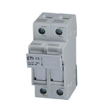 DIN Rail Fuse Holder 1-3 Pole 50A 600V 14x51mm Fuse