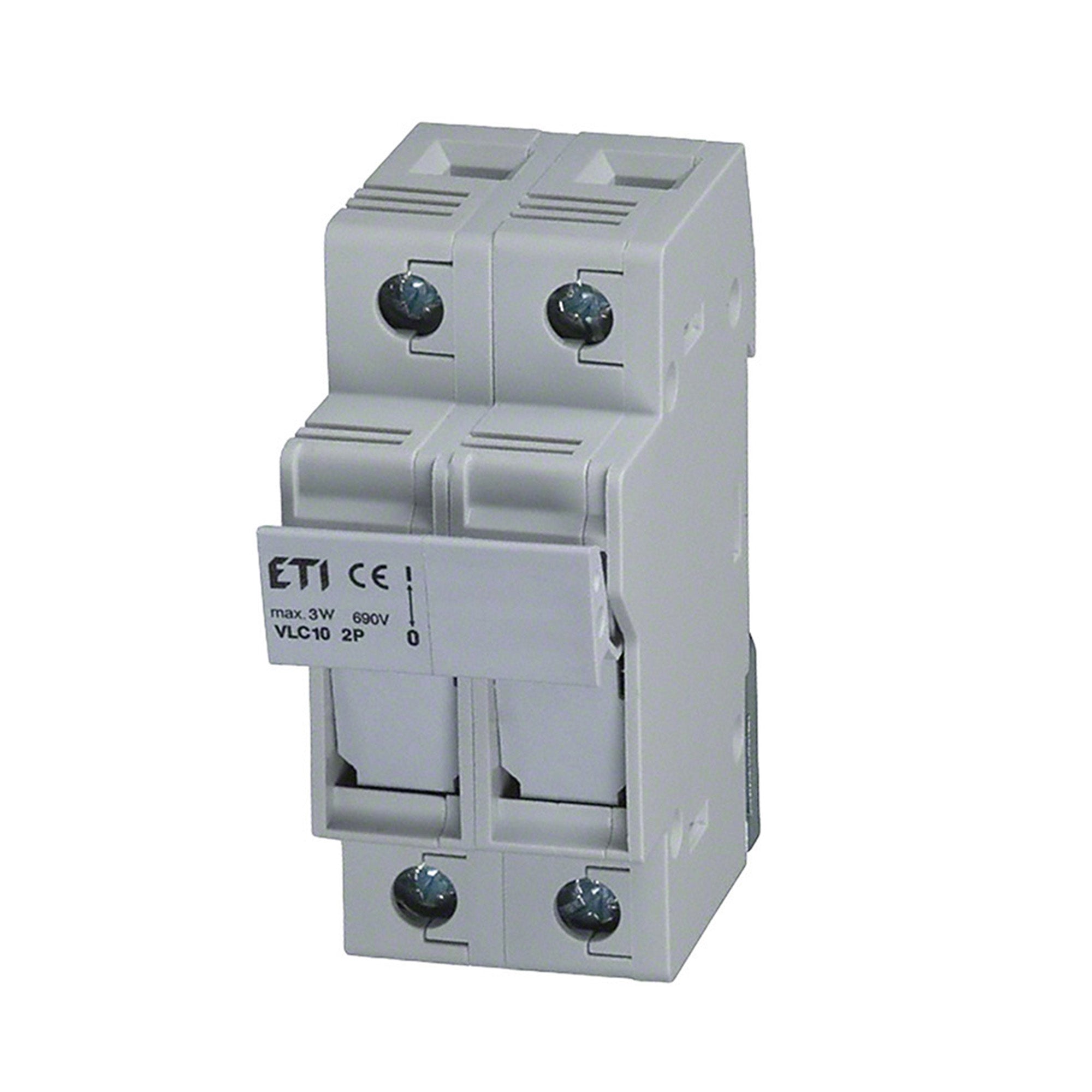 DIN Rail Fuse Holder 1-3 Pole 50A 600V 14x51mm Fuse