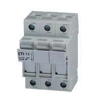 DIN Rail Fuse Holder 1-3 Pole 50A 600V 14x51mm Fuse
