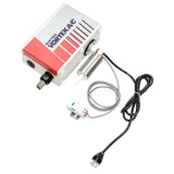 Electric Vortex A/C unit with red and white design on a white background