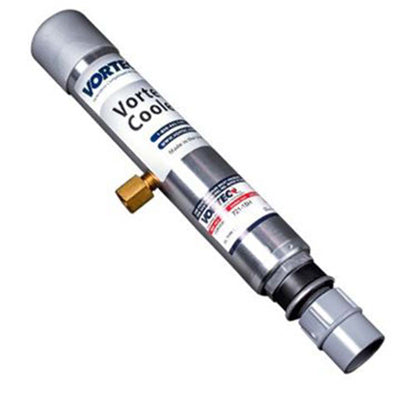 Vortecool cooling system component on a white background