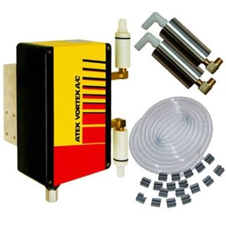 ATEX Vortec AC equipment with accessories on a white background
