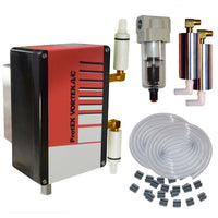 ProteEX Vortex A/C air conditioning system kit with various components on a white background.