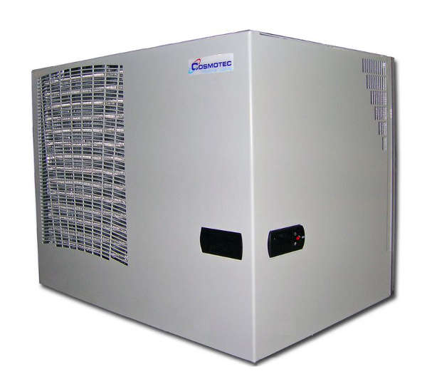 Cosmotec air conditioner on a white background.