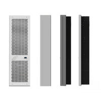 Set of four rectangular panels in different colors on a white background