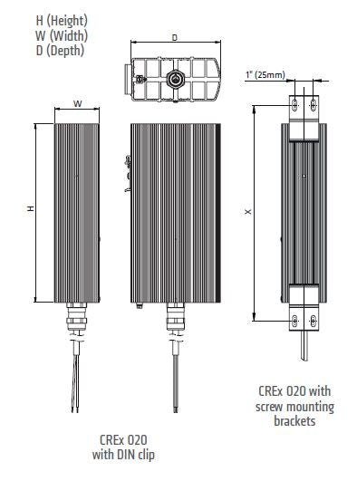 Technical drawing of a component with dimensions and mounting details.