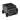 Black heater with feet on a white background.