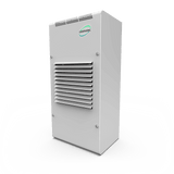 White industrial air purifier with Cosmotec logo on a white background.