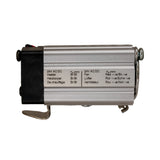 Electrical heater with labels on a white background.