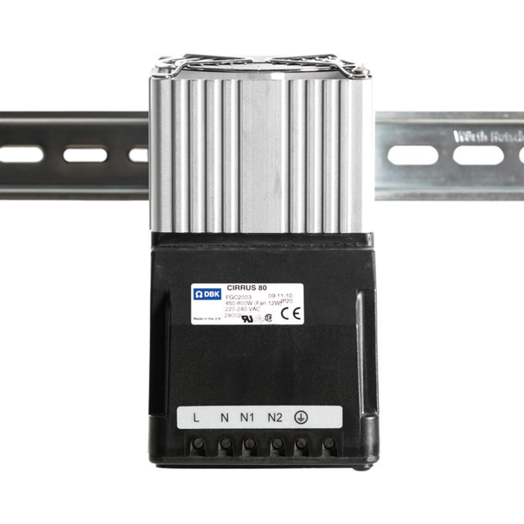 Heater with visible branding on a white background.