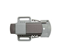 An image of a DS 013 Enclosure Door Switch, which is a grey, mechanical switch designed to monitor the position of cabinet doors.