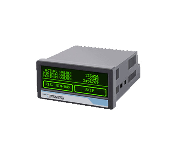 Digital display device with green screen on a white background