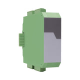 Green electrical panel on a white background