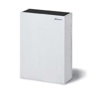 White electronic device with a black top on a white background