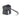 Black electronic component with wires on a white background