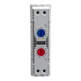 Thermostat with temperature display on a white background