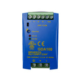 Blue electronic device with Genesis Automation branding on a white background