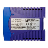 Blue and purple industrial power supply with Genesis Automation label on a white background
