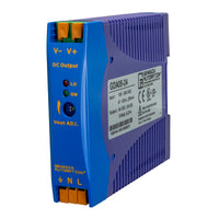 Blue and purple electronic module with Genesis Automation branding on a white background