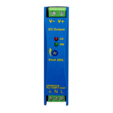 Blue electronic device with yellow text and Genesis Automation branding on a white background