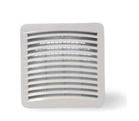A 10-inch square enclosure filter fan with a white protective grille.