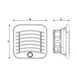 4" Enclosure Filter Fan 20 to 29 CFM Reversible Air Flow