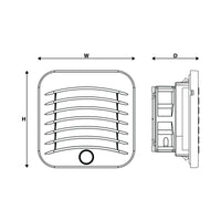 4" Enclosure Filter Fan 20 to 29 CFM Reversible Air Flow