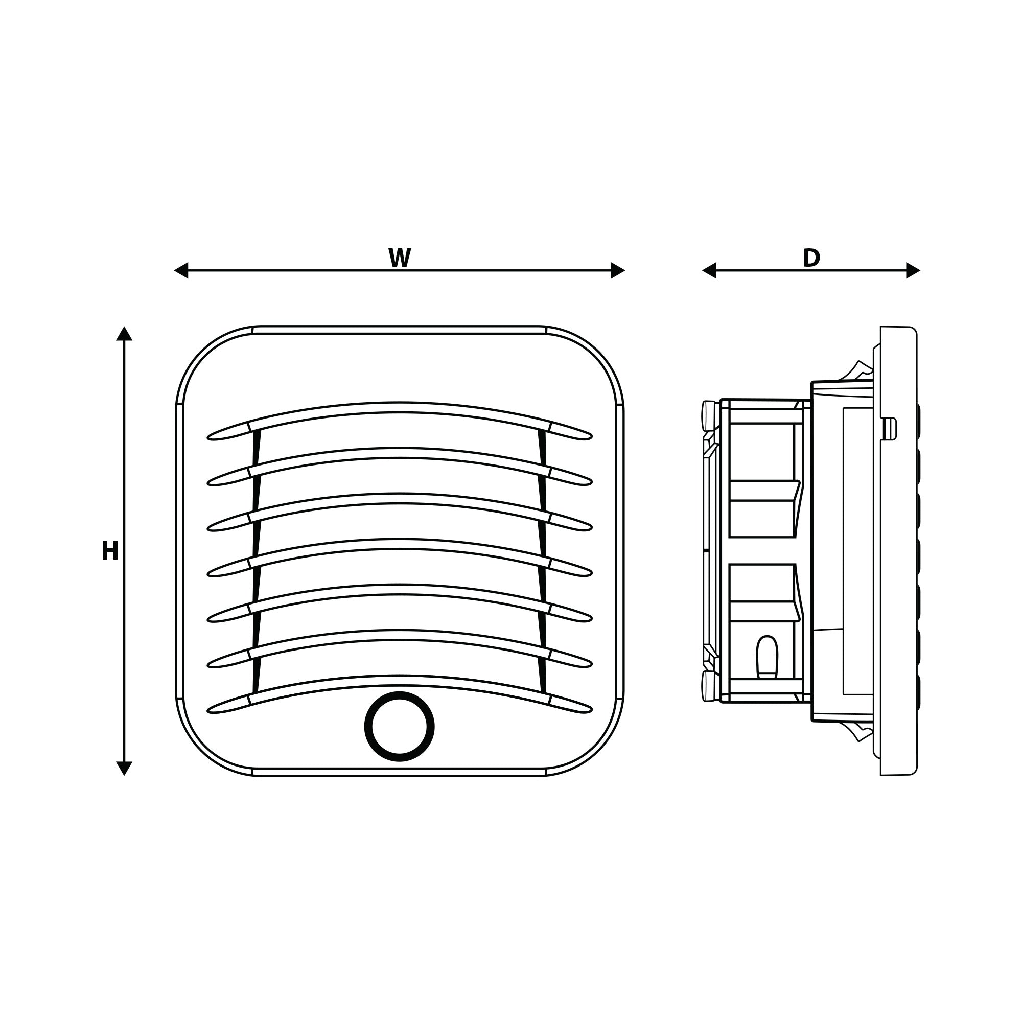4" Enclosure Filter Fan 20 to 29 CFM Reversible Air Flow