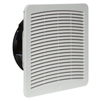 White vent with black interior on a white background.