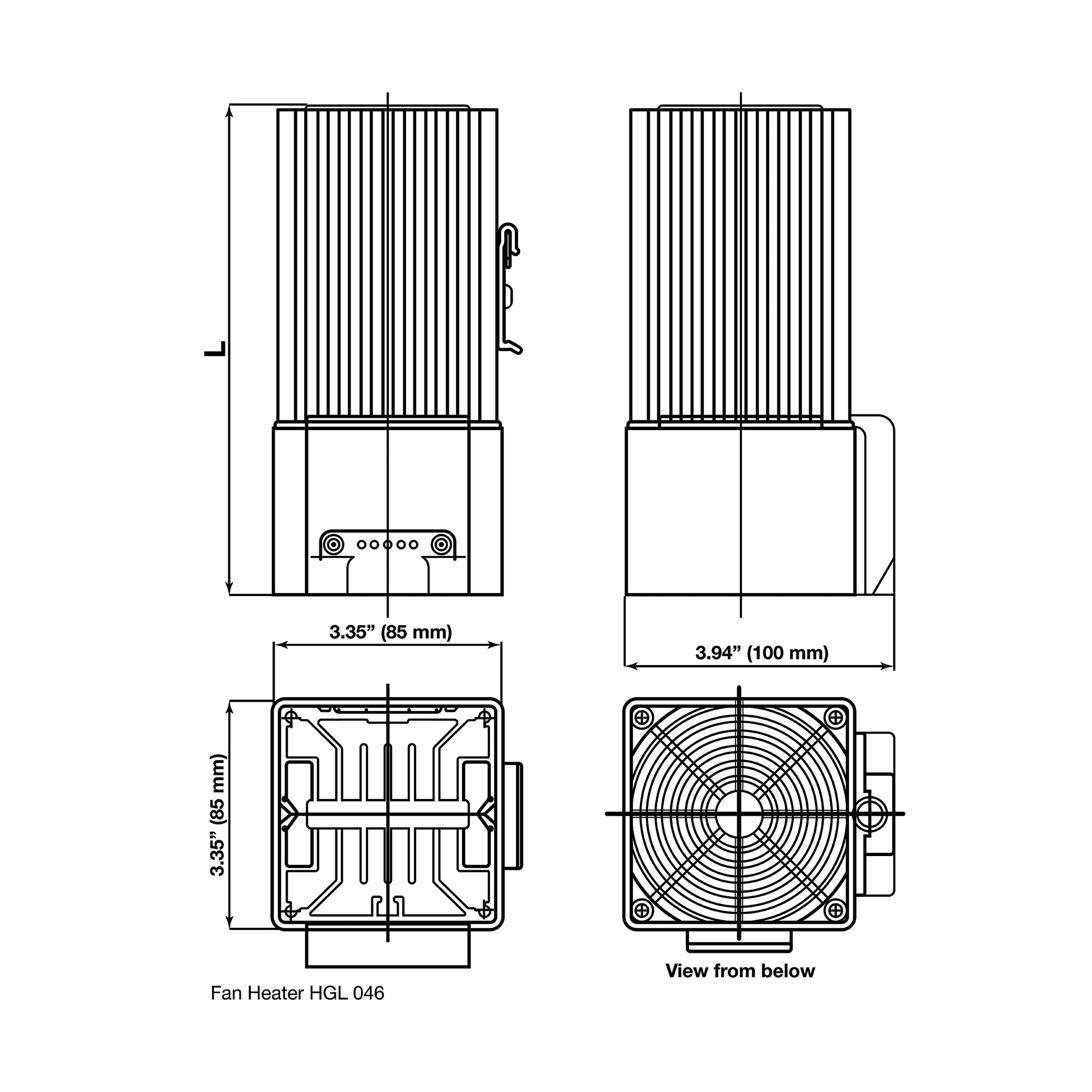 Black on white technical drawing with dimensions labeled.