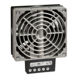 Metallic cooling fan on a white background.