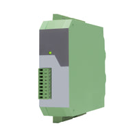 Green electronic module with a white background