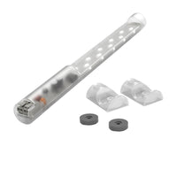 Light bar with mounting brackets on a white background