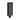 Black rectangular heater with grid design on a white background