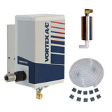 Vortex A/C air conditioning system kit with components on a white background.