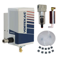 Vortex A/C air conditioning system kit with components on a white background