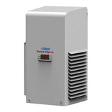 Gray electrical enclosure with 'Thermal Edge Inc' logo on a white background