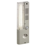 LED enclosure light with motion sensor and German/Russian receptacle on a white background.