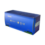 Blue power supply unit with 'WRA960' branding on a white background