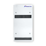 White electronic device with Cosmotec logo on a white background