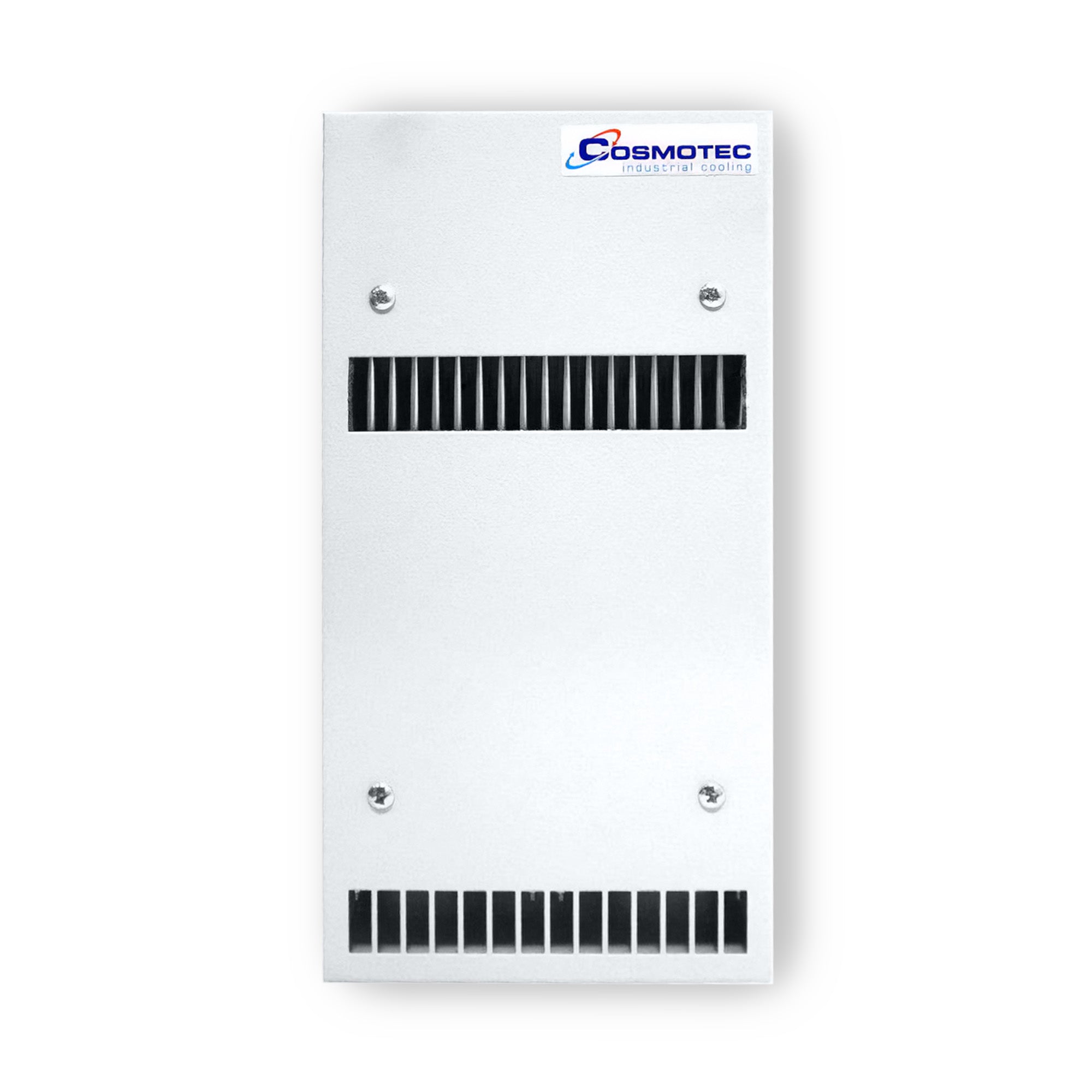 White electronic device with Cosmotec logo on a white background
