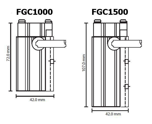 Cirrus 40  FGC Inline DIN Rail Enclosure PTC Fan Heater 60W to 200W