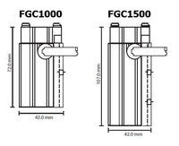 Cirrus 40  FGC Inline DIN Rail Enclosure PTC Fan Heater 60W to 200W
