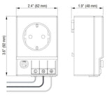 SD 035 DIN Rail Enclosure Electrical Receptacle Outlet Italy