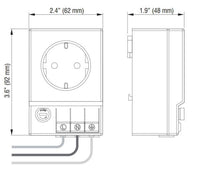 SD 035 DIN Rail Enclosure Electrical Receptacle Outlet Italy